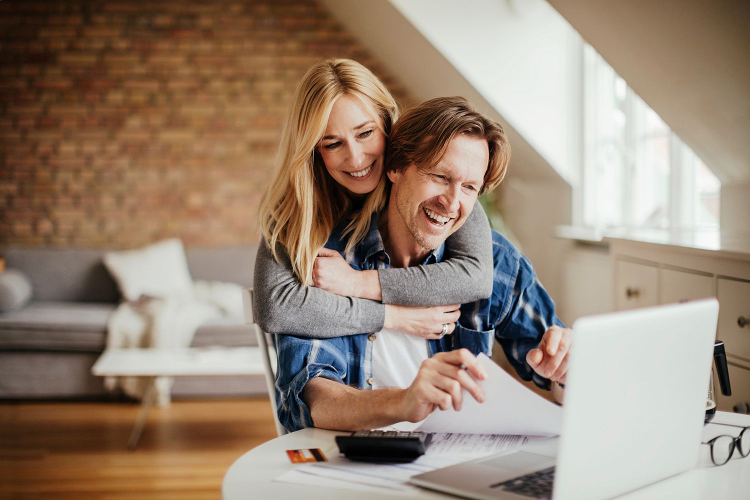 Couple Doing Banking